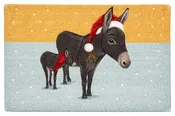 Donkey Christmas Rug