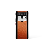 Metavertu Max Calfskin Black Ceramic Frame Silver Plate