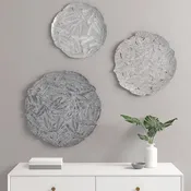 100% Metal Painted Feather Cutout Wall Decor