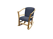 Amish Rocking Chair With Fabric Cushion
