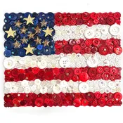 America 250 American Flag Canvas DIY Craft Kit