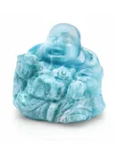 Carved Larimar Buddha