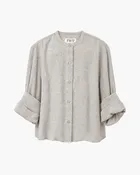3/4 Sleeve Shirt With Collar Stand