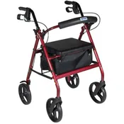 Drive Medical Rollator w/Padded Seat - Aluminum 7.5" Wheels