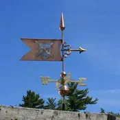 Banner Skull and Crossbones Weathervane 495