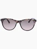 Round Lens Sunglasses, Purple Tortoise Shell