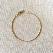 18k Gold Filled 1.2 mm Round Snake Chain Bracelet