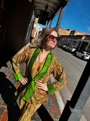 ADOBE PARROT SHIMMERING SWING JACKET
