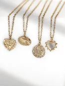 Alice Handmade Gold Pendant Necklace