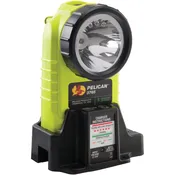 3765 Pelican Flashlight, LED, CI/D1, Yellow, RECHARGEABLE