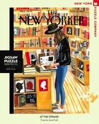 at the strand, new yorker magazine cover