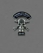 2016 Autumn Thunder Beach  Pin - Skull with Crossed Bones