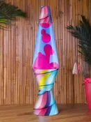 14.5" LL CANDY SWIRL LAVA LAMP