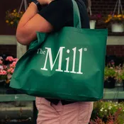 The Mill Reusable Tote Bag - Logo Green