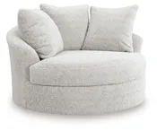 Cuddle Plush Oversized Swivel Accent Chair