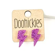 Lightning Bolt Acrylic Studs