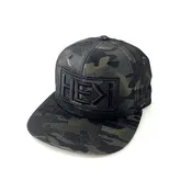 BLACK CAMO SNAPBACK HAT