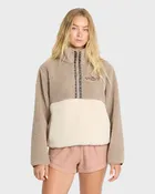 Billabong Women's A/Div Horizon Sherpa Mock Neck - Cobblestone