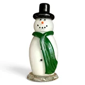 Snowman - Green Scarf