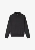 Anne Turtleneck - Charcoal gray wool turtleneck