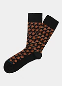 Black/Brown Birds Sock