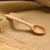10" Wooden Serving Spoon - Cherry Wood