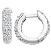 0.06CT Diamond Inside-Out hoop Earrings (DFE144)