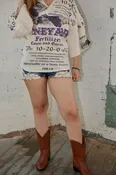 Vintage Fashioned Flair Top