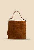 The Chelsea XL -Cognac Suede Tote