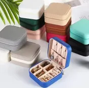 Jet Set Jewelry Case — Mini Vegan Leather Travel Organizer (Assorted Colors)