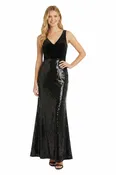 Alondria Velvet Sequin Gown