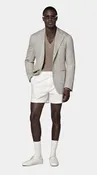 Taupe Herringbone Relaxed Fit Roma Blazer
