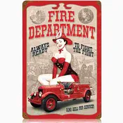Fire Department Pin Up Sign