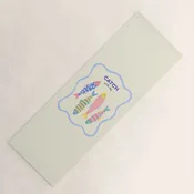 Catch of the Day - Playful Retro Sardine in fun stripes and dots Yoga Mat