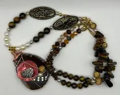 Alaina Caramel Agate Pendant Necklace