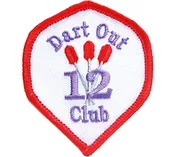 12 Dart Out Club Patch
