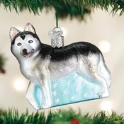 Husky Ornament – Old World Christmas Sled Dog Charm