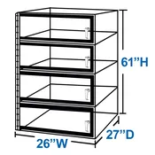 4-Door Wafer Storage Desiccator