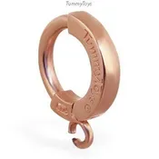 14K Rose Gold Belly Ring with Jump Ring | Customizable | Make your own