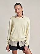 Ben V Neck Sweater in Aqua