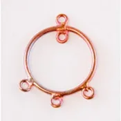 21mm Rainbow Copper Earring Finding