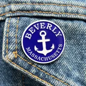 Beverly, Massachusetts "Anchor" Enamel Pin