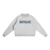 BattleLax Essential Fleece Mock-Neck Crew Sweatshirt - Grey