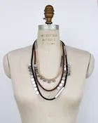 Badu Recycled Textile Necklace
