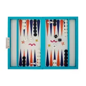 Playa Leather Backgammon Set