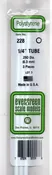 Evergreen 228 Styrene Tube .250" .64cm Diameter