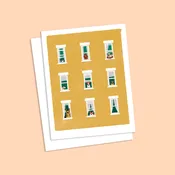 Dogs in Windows Card