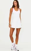 amaris dress in hibiscus cove white