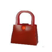 JKM Plastic Button Clasp Purse Box with Handle
