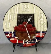 Apple Basket Wall Clock